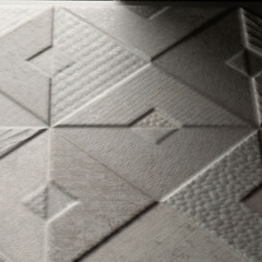 Плитка облицовочная Alma Ceramica Mars серая геометрия 600x200x7,5 мм (16 шт.=1,92 кв.м) - фото 9