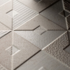 Плитка облицовочная Alma Ceramica Mars бежевая геометрия 600x200x7,5 мм (16 шт.=1,92 кв.м) - фото 9