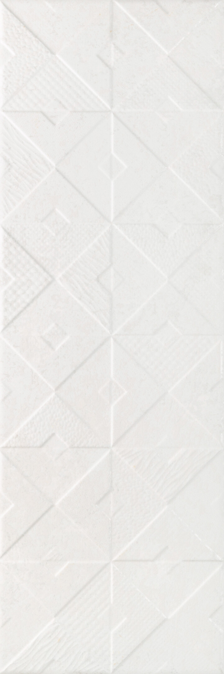 Плитка облицовочная Alma Ceramica Mars белая геометрия 600x200x7,5 мм (16 шт.=1,92 кв.м)