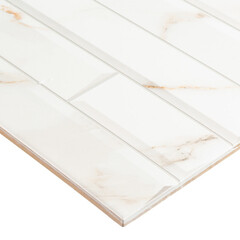 Плитка облицовочная Alma Ceramica Nevada белая геометрия 500x249x7,5 мм (12 шт.=1,494 кв.м) - фото 11