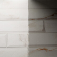 Плитка облицовочная Alma Ceramica Nevada белая геометрия 500x249x7,5 мм (12 шт.=1,494 кв.м) - фото 9