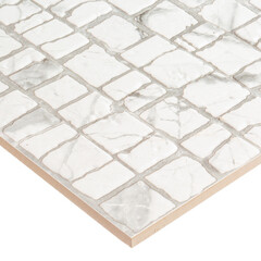 Плитка облицовочная Alma Ceramica Laurent белая мозаика 740x246x9 мм (7 шт.=1,274 кв.м) - фото 7