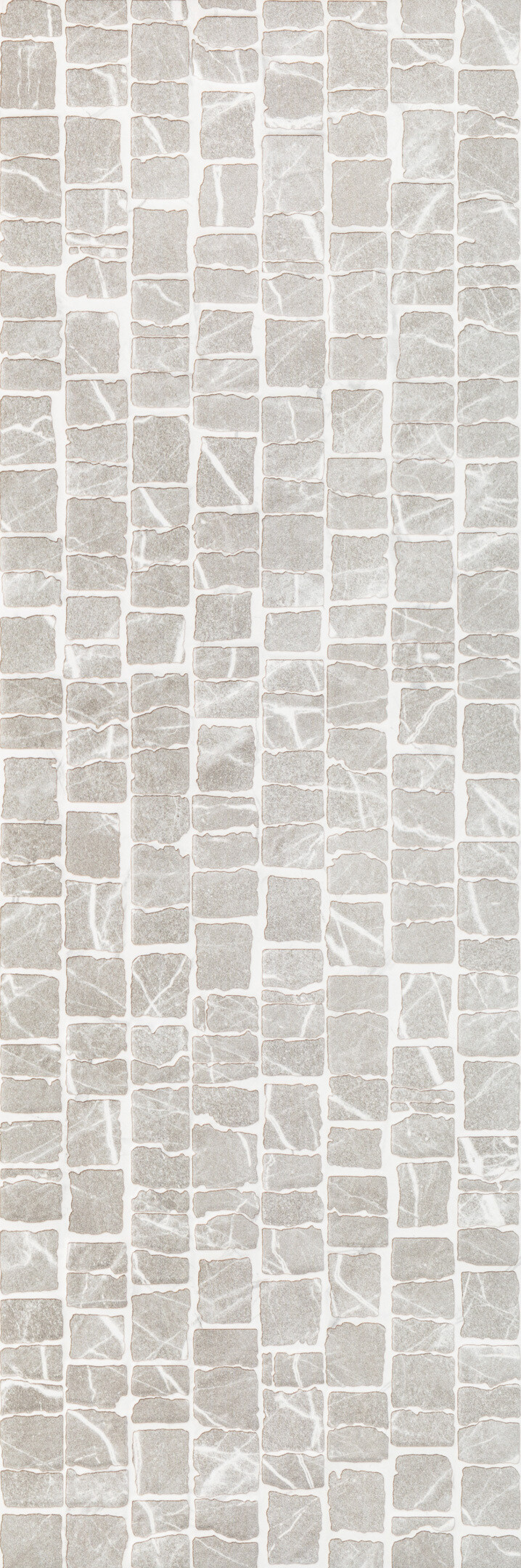 Плитка облицовочная Alma Ceramica Laurent серая мозаика 740x246x9 мм (7 шт.=1,274 кв.м)