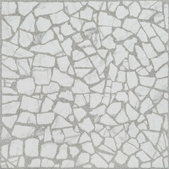 Керамогранит Alma Ceramica Laurent белый мозаика 600x600x9 мм (5 шт.=1,8 кв.м) - фото 1