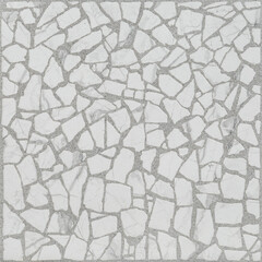 Керамогранит Alma Ceramica Laurent белый мозаика 600x600x9 мм (5 шт.=1,8 кв.м) - фото 2