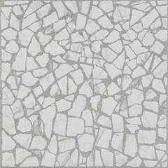 Керамогранит Alma Ceramica Laurent белый мозаика 600x600x9 мм (5 шт.=1,8 кв.м) - фото 4