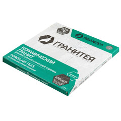 Керамогранит Уральский Гранит Гранитея Таганай G345 темно-серый матовый 600х600х9 мм (4 шт.=1,44 кв.м) - фото 2