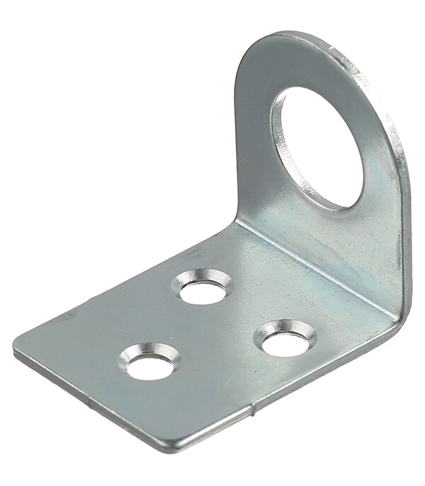 Изображение товара Проушина угловая 30х70 мм Цинк Сталь 16 мм под замок Изображение товара Проушина угловая 30х70 мм Цинк Сталь 16 мм под замок
