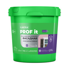 Краска фасадная Лакра Prof IT акриловая база A белая 25 кг