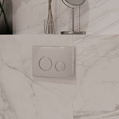 Клавиша смыва для инсталляций Corsa Deco CX хром глянцевая (FBCX) - фото 3