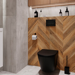 Клавиша смыва для инсталляций Corsa Deco TX черная матовая (FBTXB) - фото 2