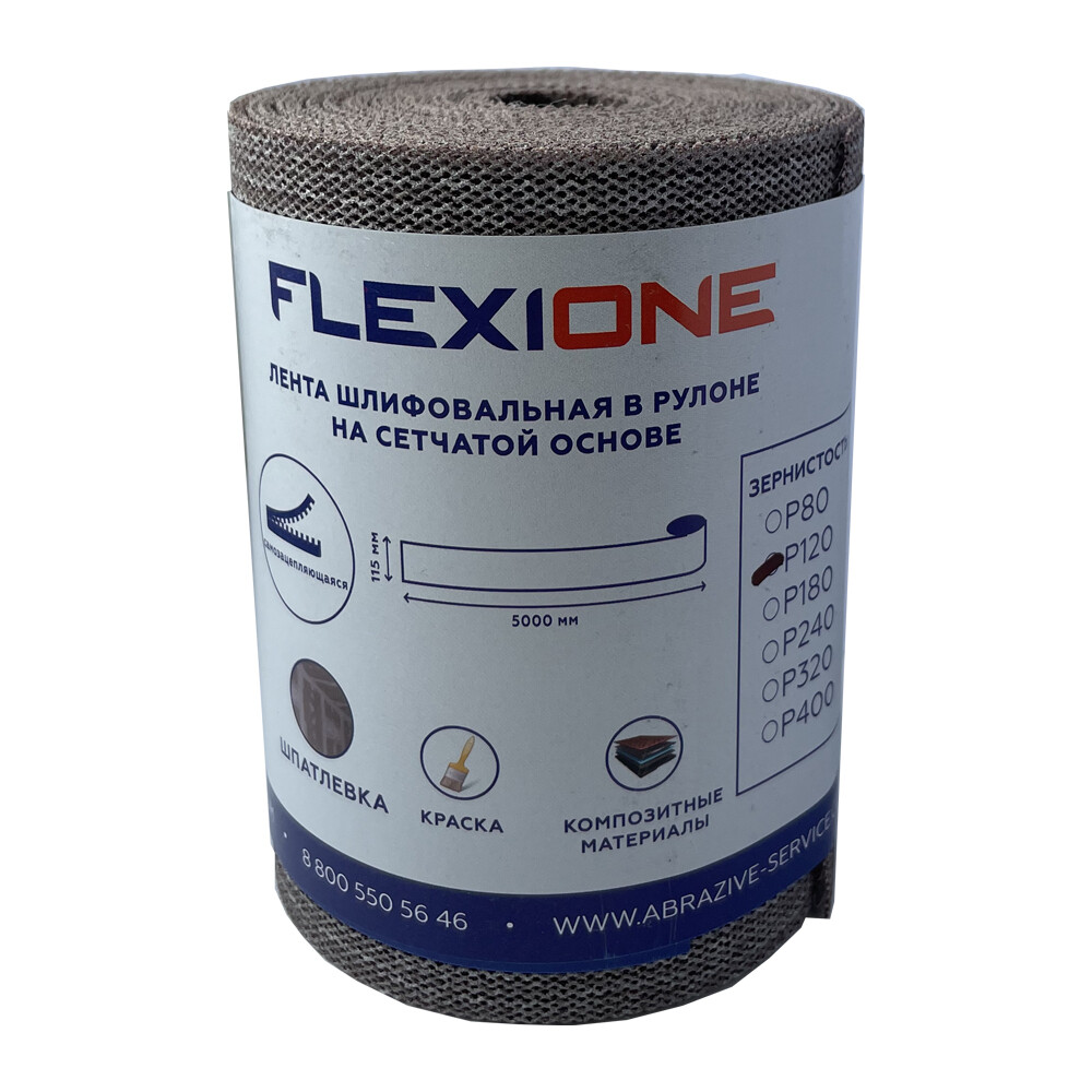 Изображение товара Сетка шлифовальная Flexione 115 мм х 5 м P120