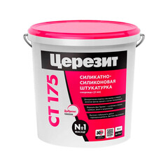 Штукатурка фасадная Церезит CT 175 силикатно-силиконовая короед 2 мм 25 кг