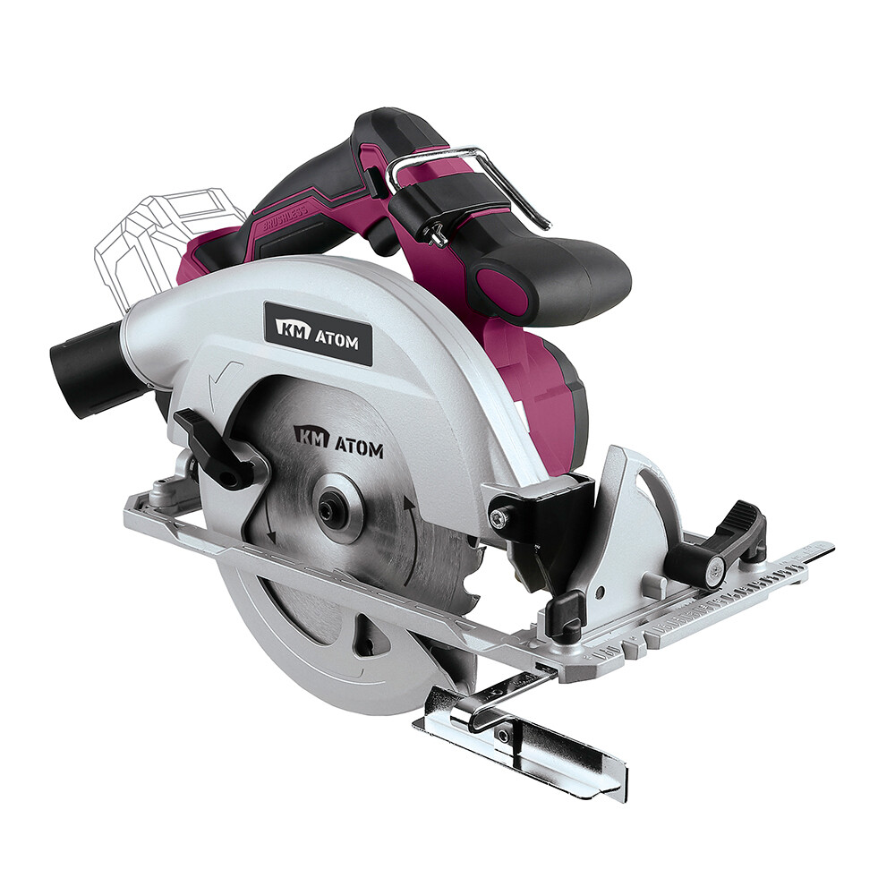 Изображение товара Пила дисковая аккумуляторная КМ АТОМ 18 В d190 мм без АКБ и ЗУ (СDS-183BL)
