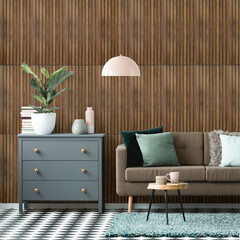 Панель ПВХ 600х280х3 мм офсет Grace палисандр 0,168 кв.м - фото 5