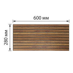 Панель ПВХ 600х280х3 мм офсет Grace палисандр 0,168 кв.м - фото 2