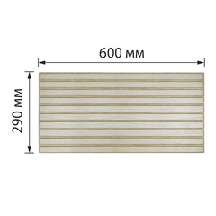 Панель ПВХ 600х290х3 мм офсет Grace ольха 0,174 кв.м - фото 2