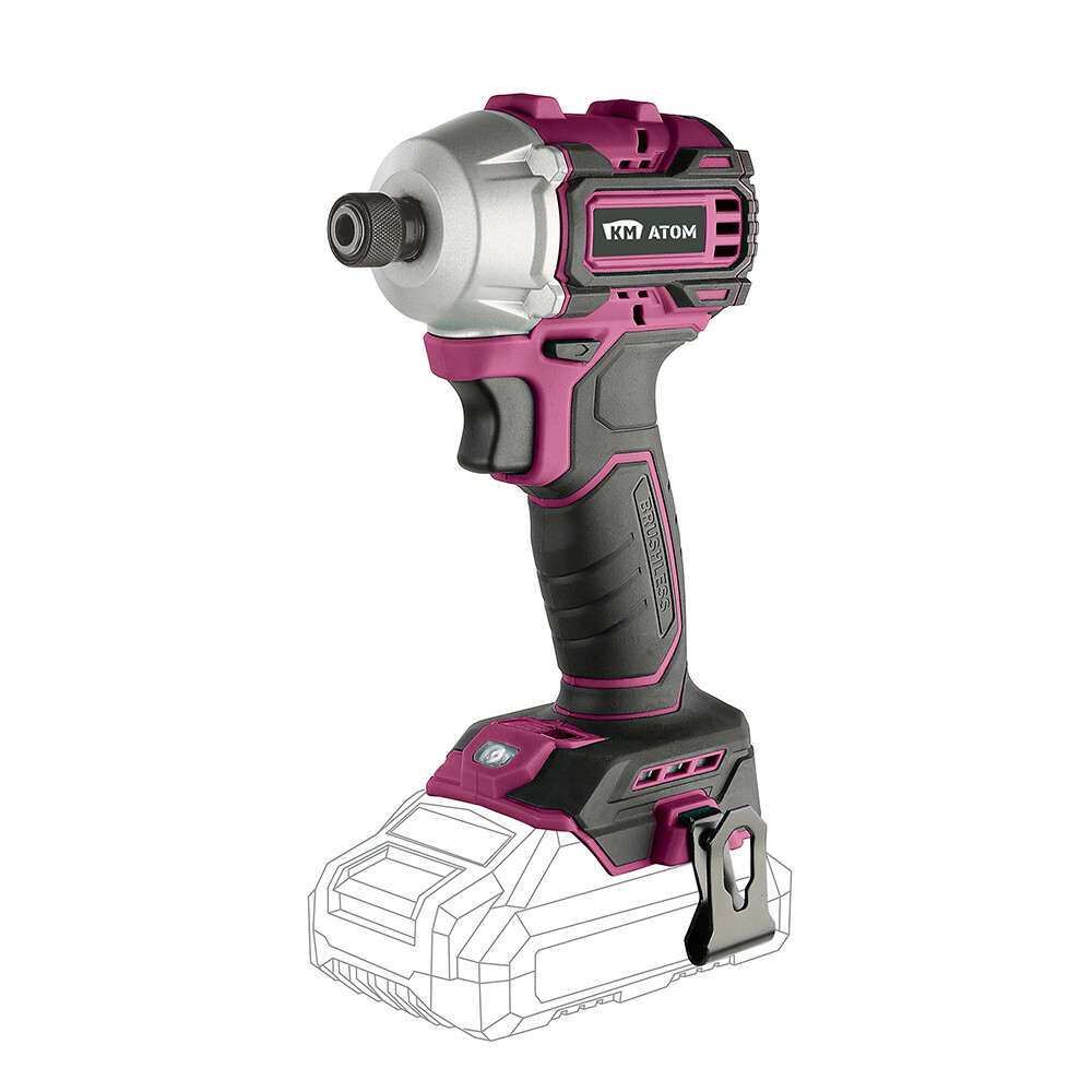Изображение товара Винтоверт ударный аккумуляторный бесщеточный КМ АТОМ 18 В Без ЗУ и АКБ (СIV-183BL)