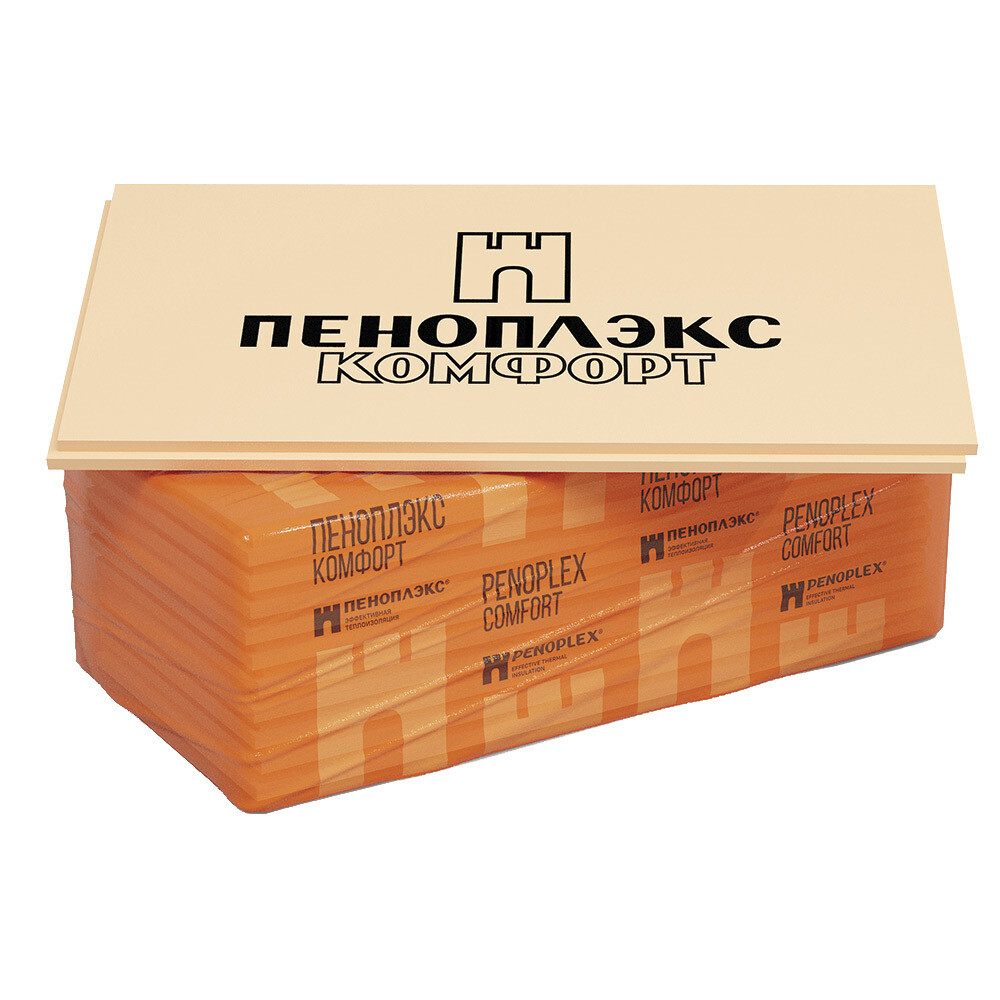 Изображение товара Экструдированный пенополистирол Пеноплэкс Комфорт 40х585х1185 мм