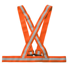 Ремень светоотражающий регулируемый с лямками полиэстер (one size) оранжевый (1159577) - фото 4