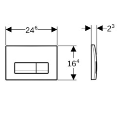 Клавиша смыва для инсталляций Geberit Delta альпийский белый (115.119.11.1) - фото 2