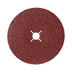 Круг фибровый шлифовальный по металлу Sait 125х22 мм P80 со шлицами