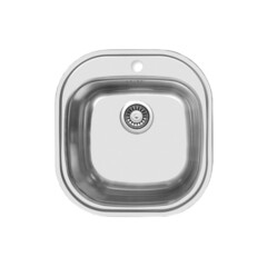 Мойка для кухни Ukinox Галант 46,5х46,5х16 см врезная сталь (GAM465.488-GT6K0C)