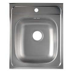 Мойка для кухни Ukinox Иннова 50х60х17,5 см накладная сталь (IND500.600-GT8C0CS)
