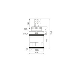 Картридж для смесителя Iddis d35 мм (999C35H2SM-1) - фото 2