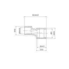 Эксцентрик для смесителя Iddis 3/4х1/2 52 мм (2 шт.) (982BR052SM) - фото 2