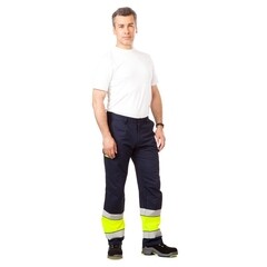 Костюм сигнальный мужской Техноавиа Люмос 44-46 рост 158-164 см флуоресцентный желтый - фото 3