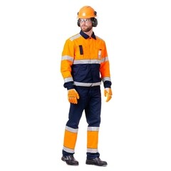 Костюм сигнальный мужской Техноавиа Магистраль 52-54 рост 182-188 см флуоресцентный оранжевый - фото 1