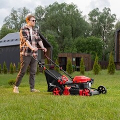 Газонокосилка бензиновая Denzel GL46SP-K 460 мм 3,5 л.с. (58837) - фото 6