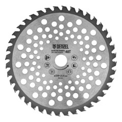 Изображение товара Нож для триммера Denzel 230х25,4 мм 40 зубьев (96340)