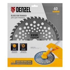 Нож для триммера Denzel 230х25,4 мм 40 зубьев (96340) - фото 7