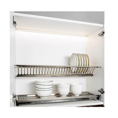 Сушилка для посуды двухуровневая 45 см серебро (FRM1515.45PT) - фото 3