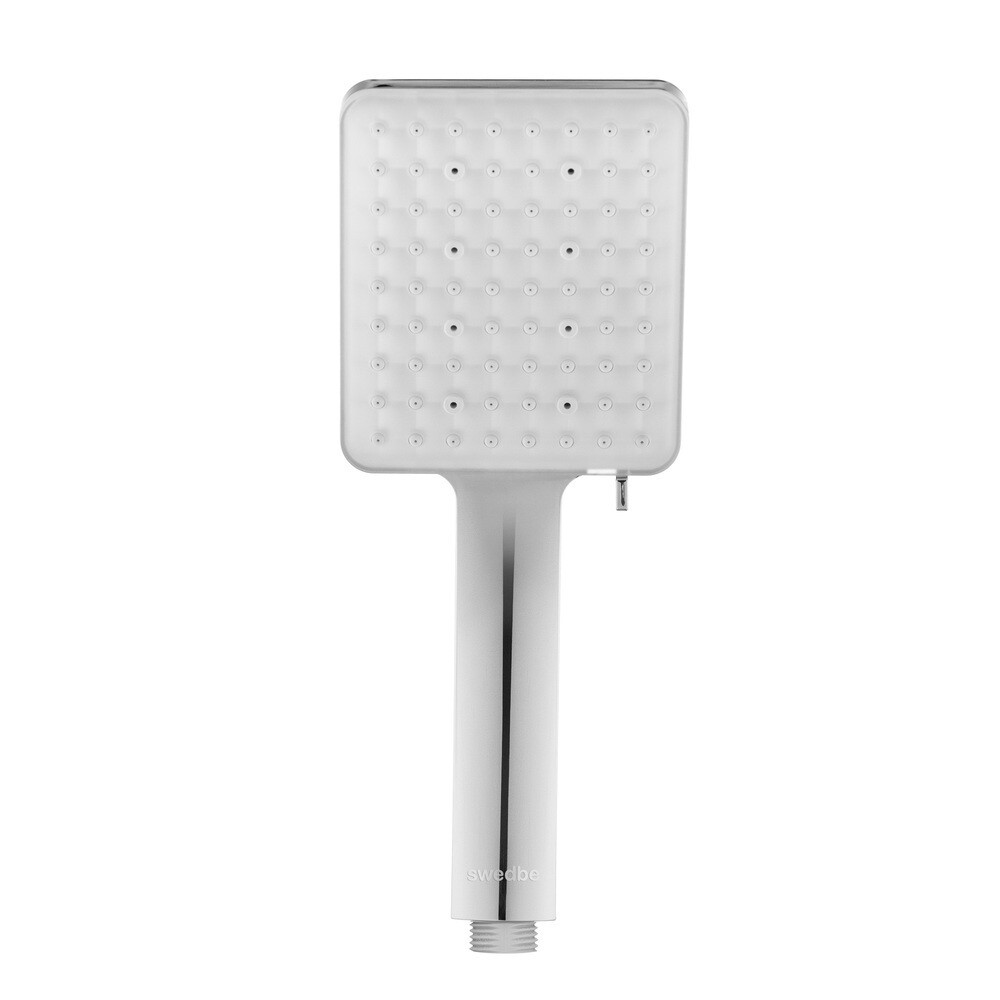

Лейка для душа Swedbe Calypso 100х115 мм 6 режимов без шланга пластик хром (5057)