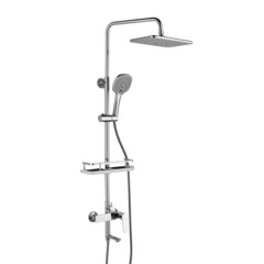Душевая система Rossinka RS с верхним душем с лейкой с изливом хром (RS27-46)