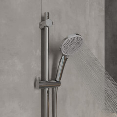 Лейка для душа Milardo Essential d106 мм 5 режимов без шланга пластик хром (ESS5FCRM18) - фото 3