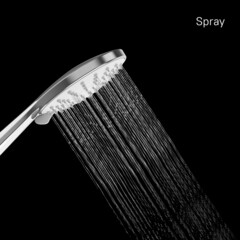 Лейка для душа Milardo Ideal Spa d111 мм 5 режимов без шланга пластик хром (ILS5FCRM18) - фото 8