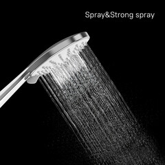 Лейка для душа Milardo Ideal Spa d111 мм 5 режимов без шланга пластик хром (ILS5FCRM18) - фото 4