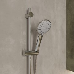 Лейка для душа Milardo Ideal Spa d111 мм 5 режимов без шланга пластик хром (ILS5FCRM18) - фото 3