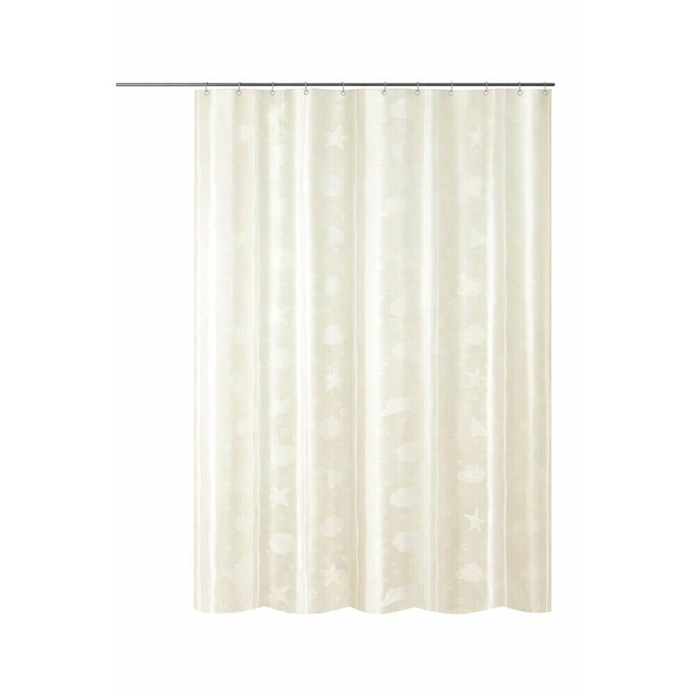 Штора для ванны Primanova Shells 1800х2000 мм PEVA белая (DR-60078)