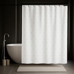 Штора для ванны Primanova Lovely 1800х2000 мм полиэстер белая (DR-60071) - фото 3