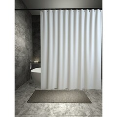 Штора для ванны Primanova Grand Premium 2400х2000 мм полиэстер белая (DR-60074) - фото 4