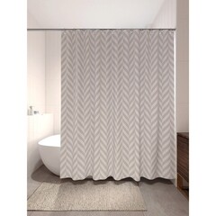 Штора для ванны Primanova Harman 1800х2000 мм полиэстер бежевая (DR-40006) - фото 4