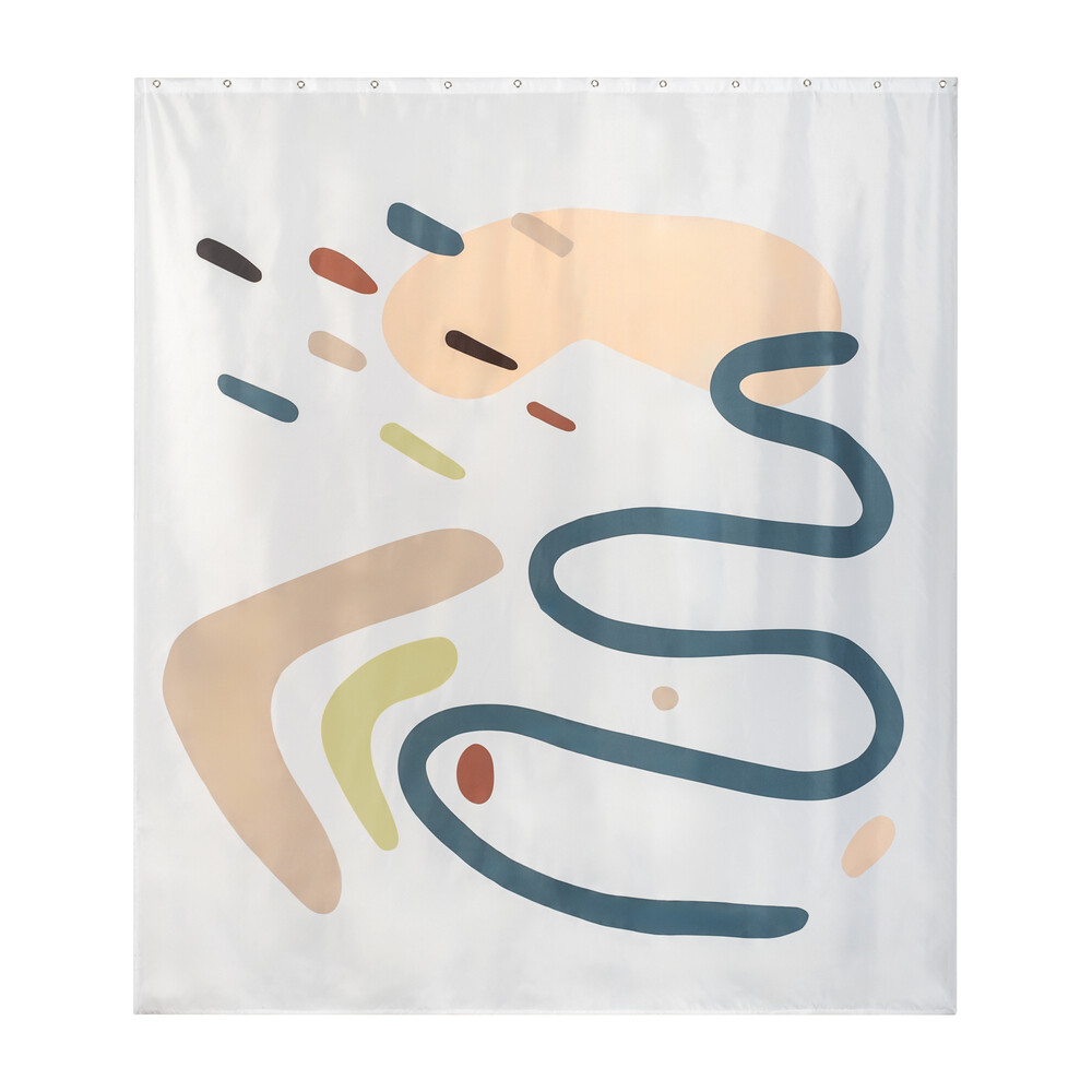 Изображение товара Штора для ванны Moroshka Reflection 1800х2000 мм полиэстер белая (924-301-01)