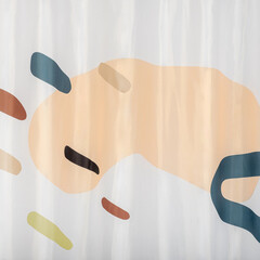 Штора для ванны Moroshka Reflection 1800х2000 мм полиэстер белая (924-301-01) - фото 2