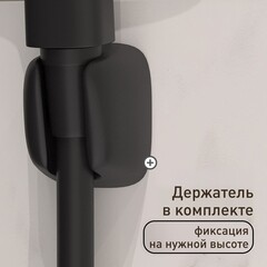 Смеситель для ванны Corsa Deco CX черный матовый однорычажный с коротким изливом с лейкой (FBTCX1B) - фото 8