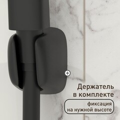 Смеситель для ванны Corsa Deco CX черный матовый однорычажный с длинным изливом с лейкой (FBTCX3B) - фото 8